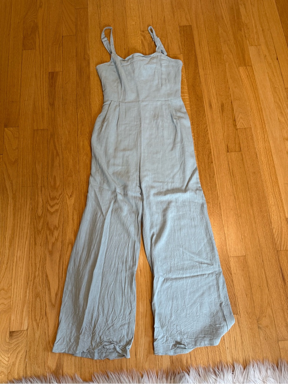 sage green jumpsuit